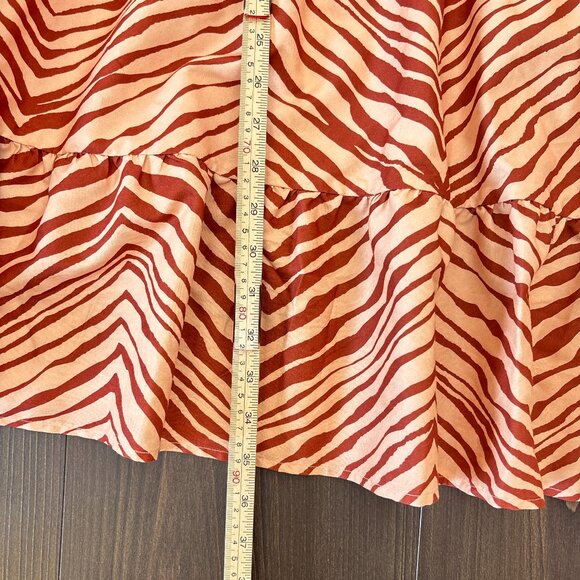 NWT Nine West Zebra Print Women's Dress Size XL Tiered Safari - Picture 14 of 14